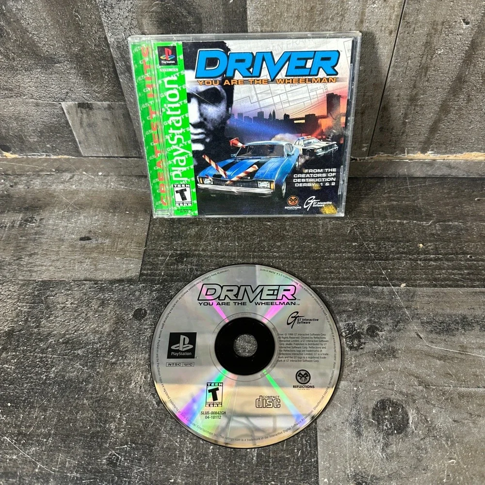 Driver 1 Greatest Hits (Sony Playstation 1 PS1) Tested